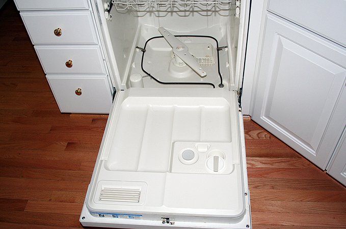 Inside dishwasher not draining